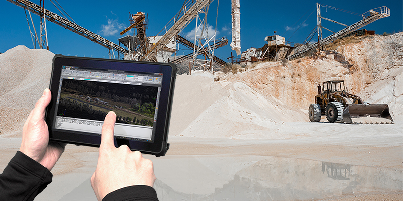 Rugged tablet for Construction